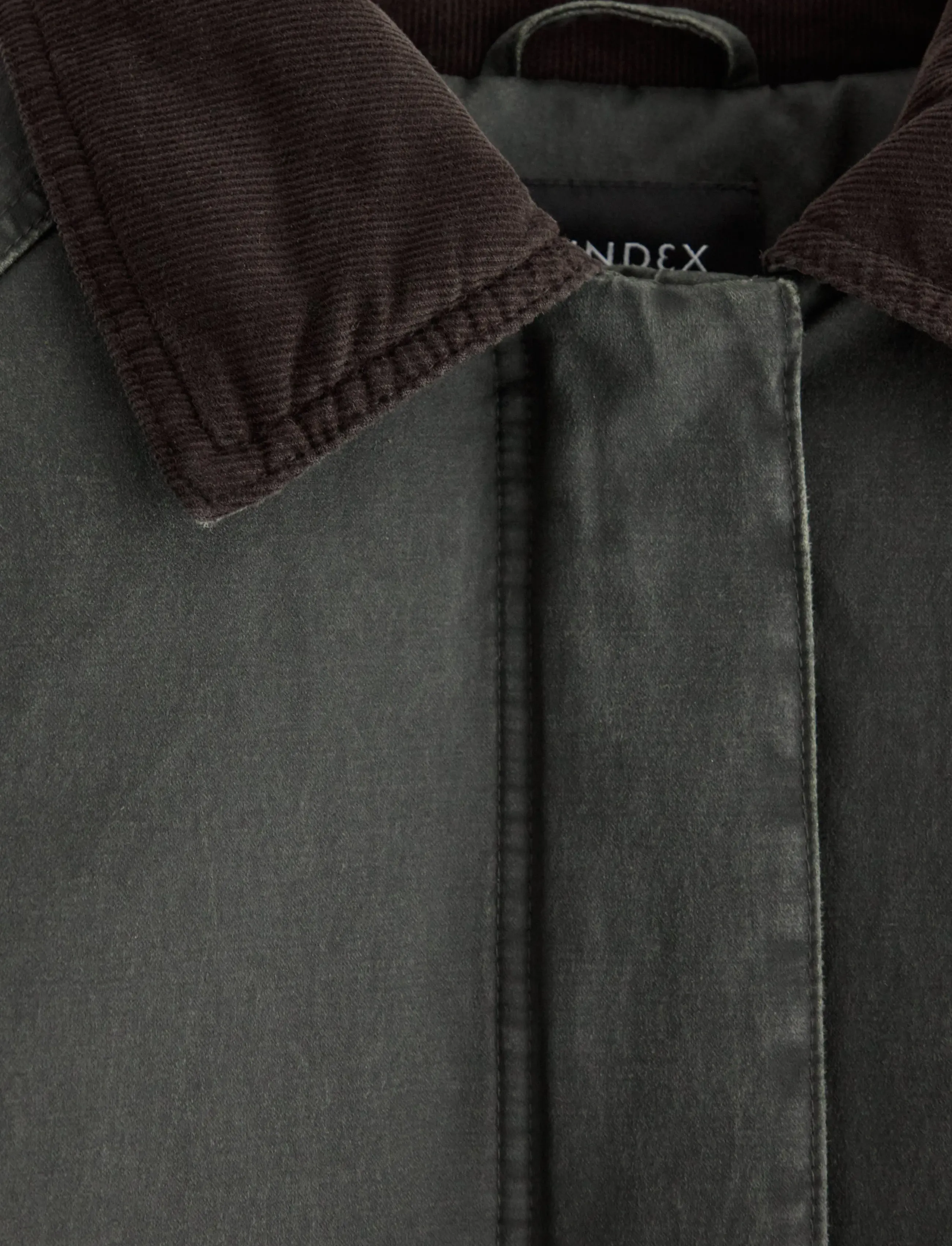 Lindex - Vattert jakke - yttertøy - dark dusty green - 5