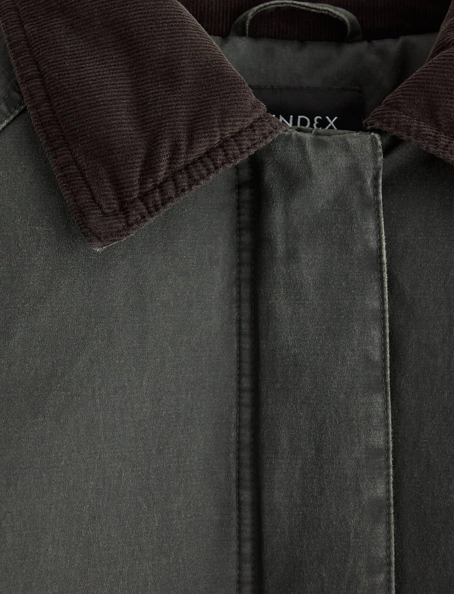 Lindex - Vattert jakke - vinterjakker - dark dusty green - 5
