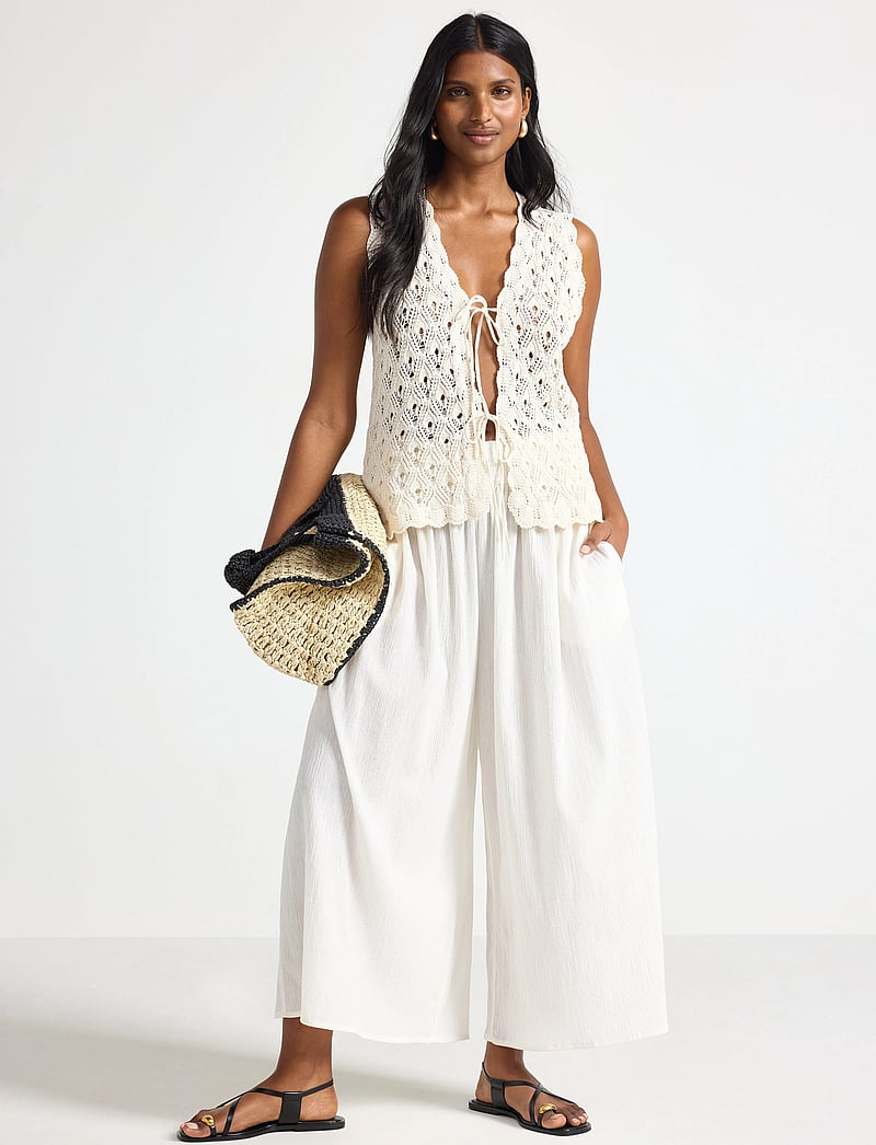 Lindex - Trousers Smock - culottes - white - 0