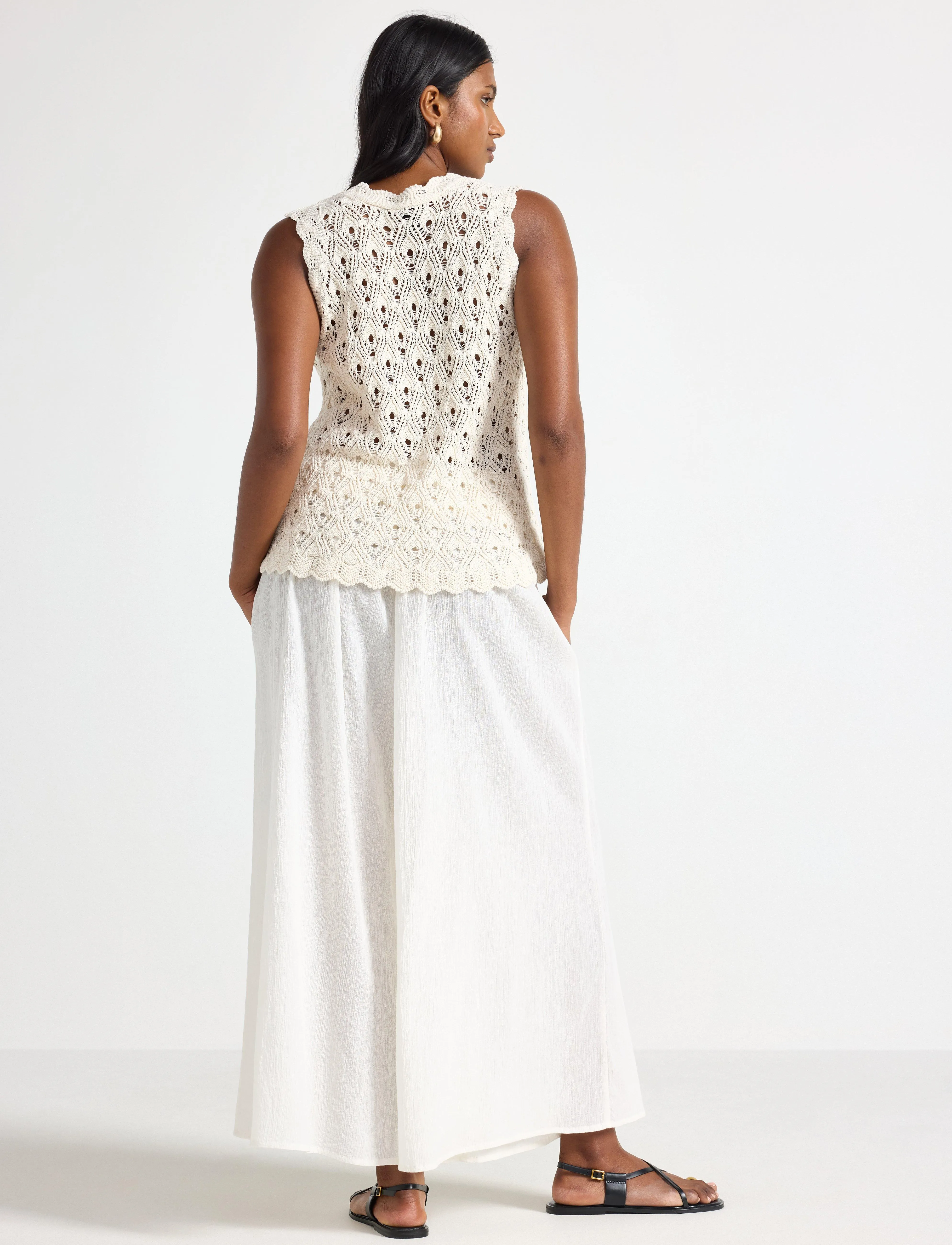 Lindex - Trousers Smock - white - 3