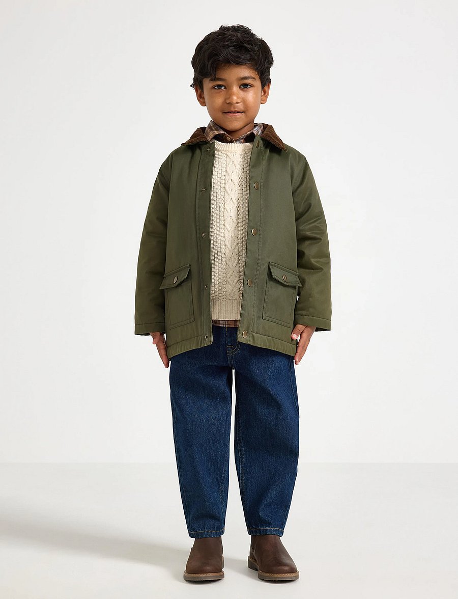 Lindex - Padded jacket - steppjacken - dark dusty khaki - 0