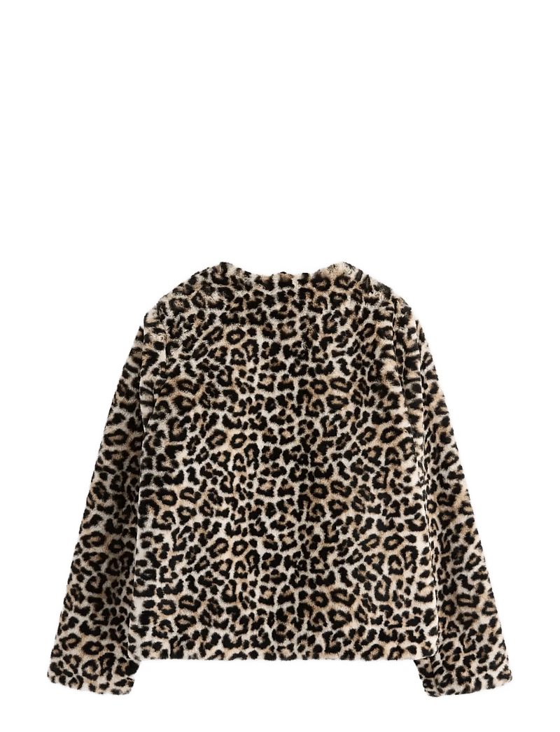 Lindex - Jacket fake fur school girls - faux fur jakker - offblack - 2