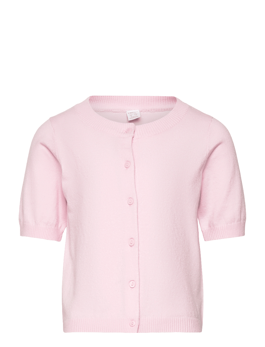 Lindex - Cardigan short sleeve basic - cardigans - light pink - 1