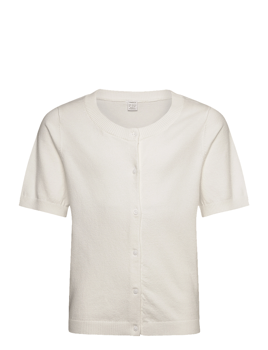 Lindex - Cardigan short sleeve basic - kardiganid - off white - 1