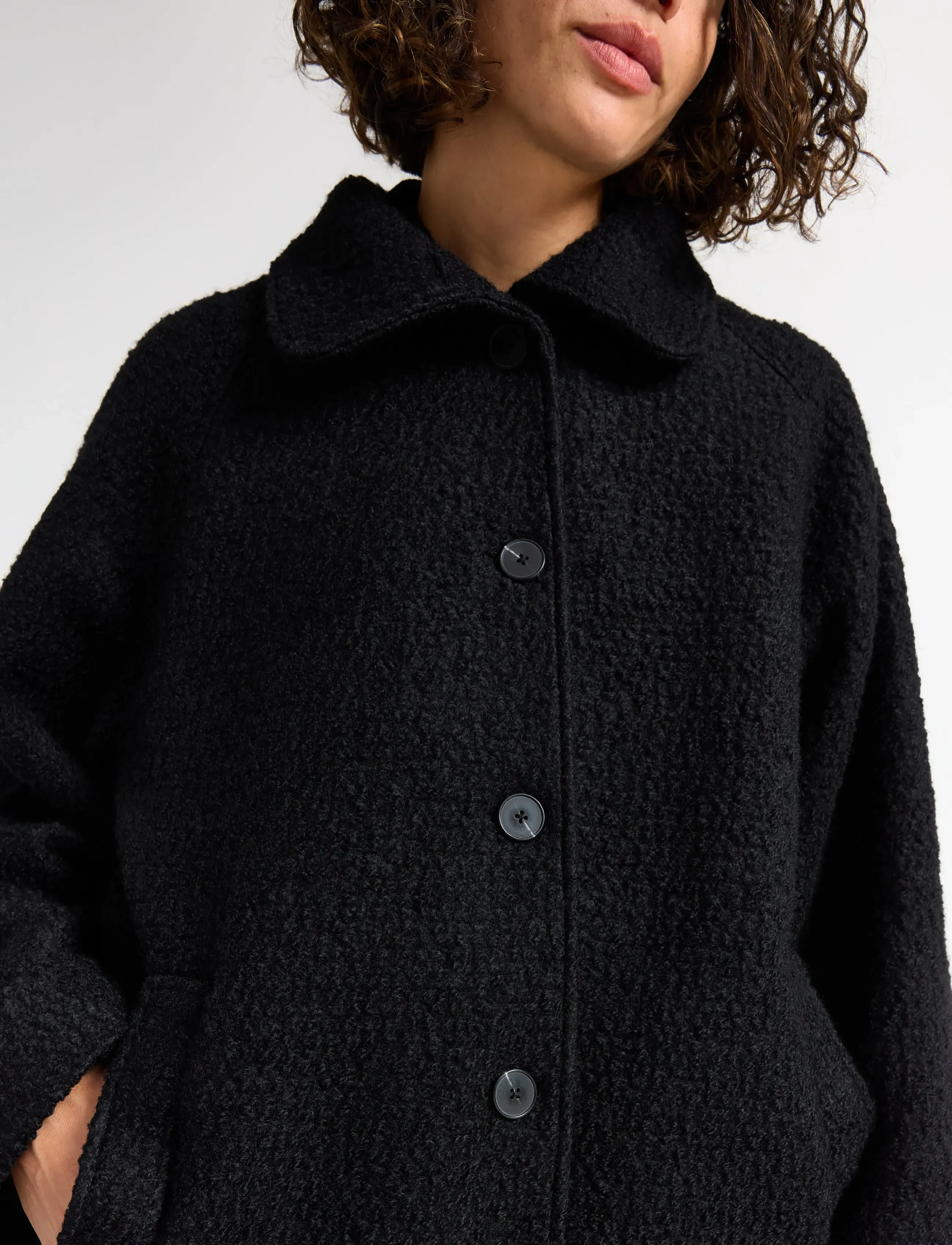 Lindex - Coat Nora - overtøj - black - 4