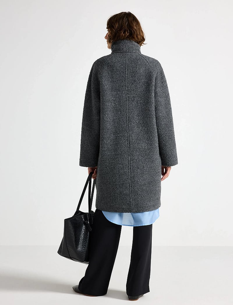 Lindex - Coat Nora - lette frakker - dark grey melange - 3