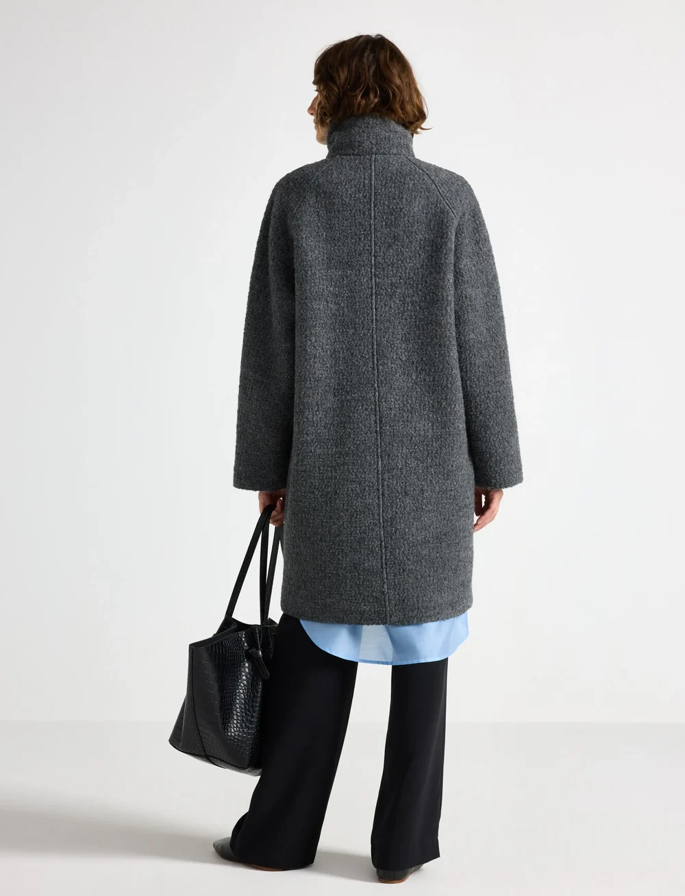 Lindex - Coat Nora - lette frakker - dark grey melange - 3