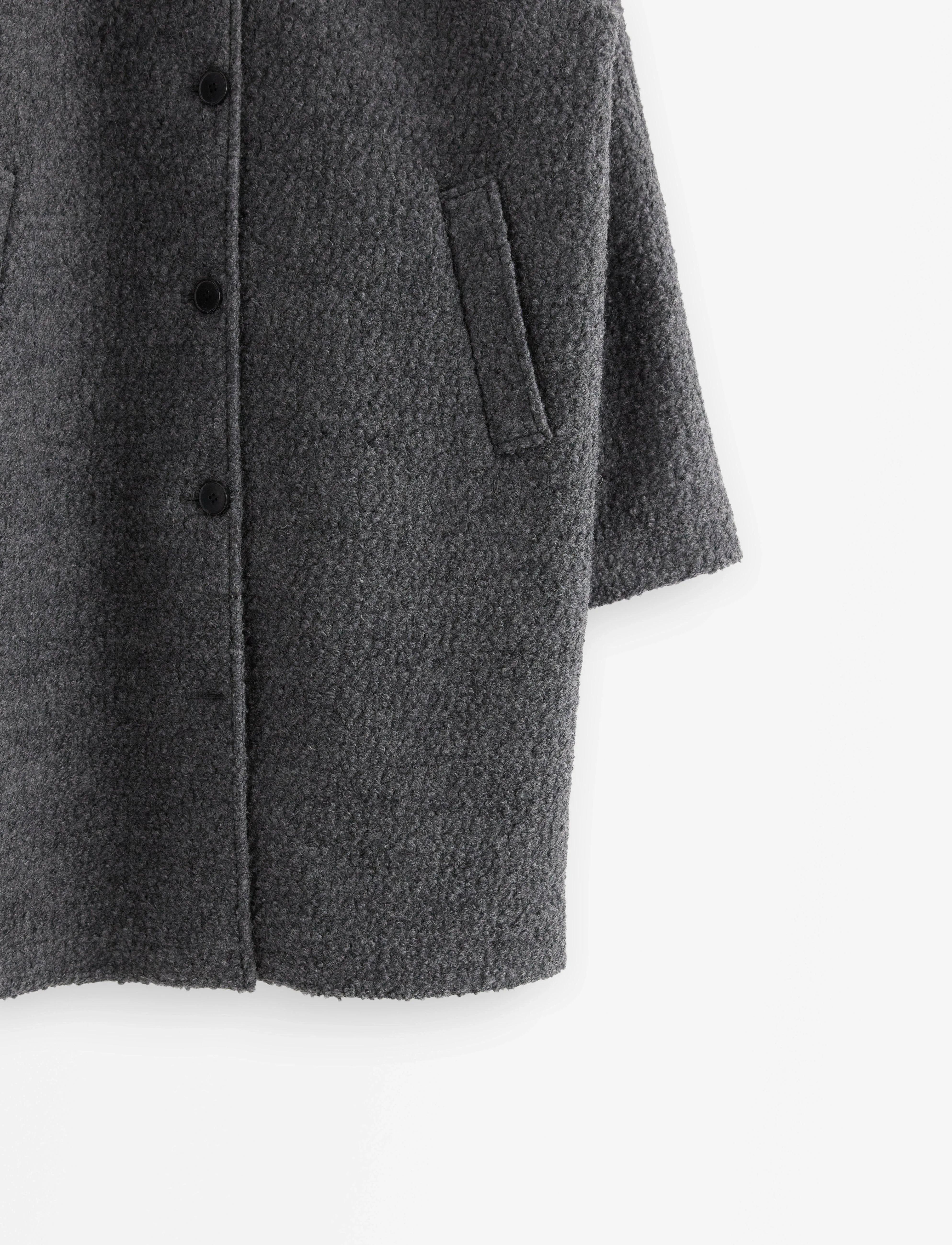 Lindex - Coat Nora - overtøj - dark grey melange - 5