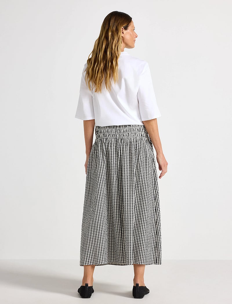 Lindex - Skirt Jill Seersucker - midi kjolar - light beige - 3