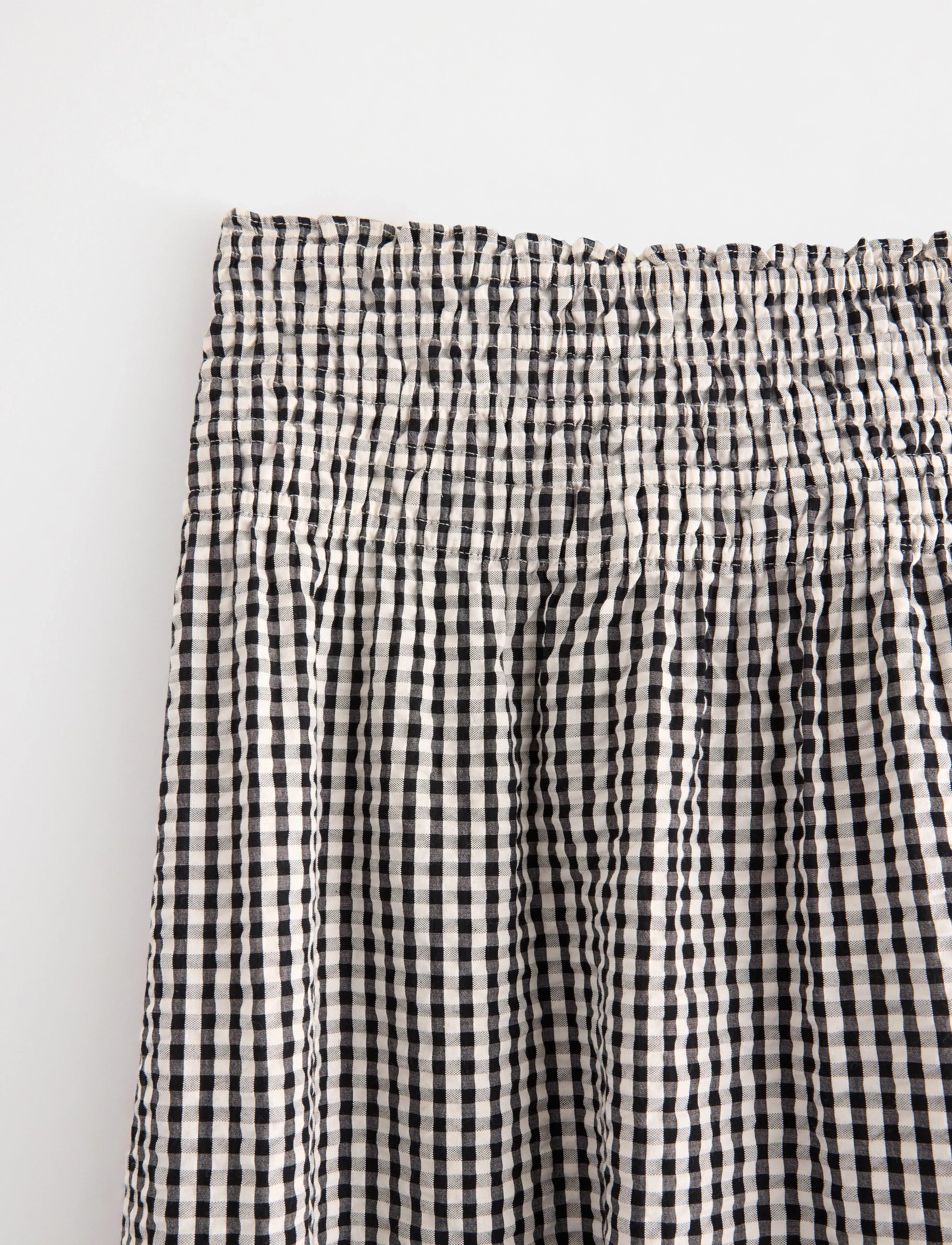 Lindex - Skirt Jill Seersucker - light beige - 5