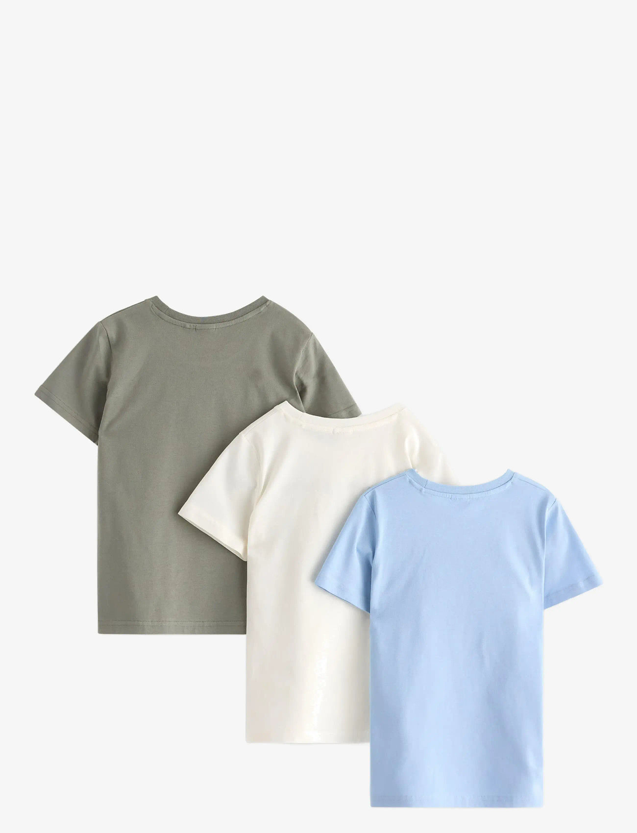 Lindex - T shirt solid 3 pack basic - höstkläder - light blue - 1