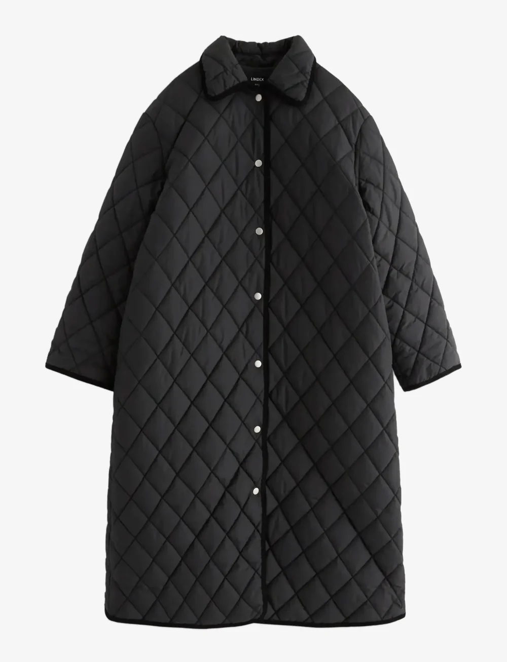 Lindex - Vattert kåpe - pūkiniai paltai - black - 1