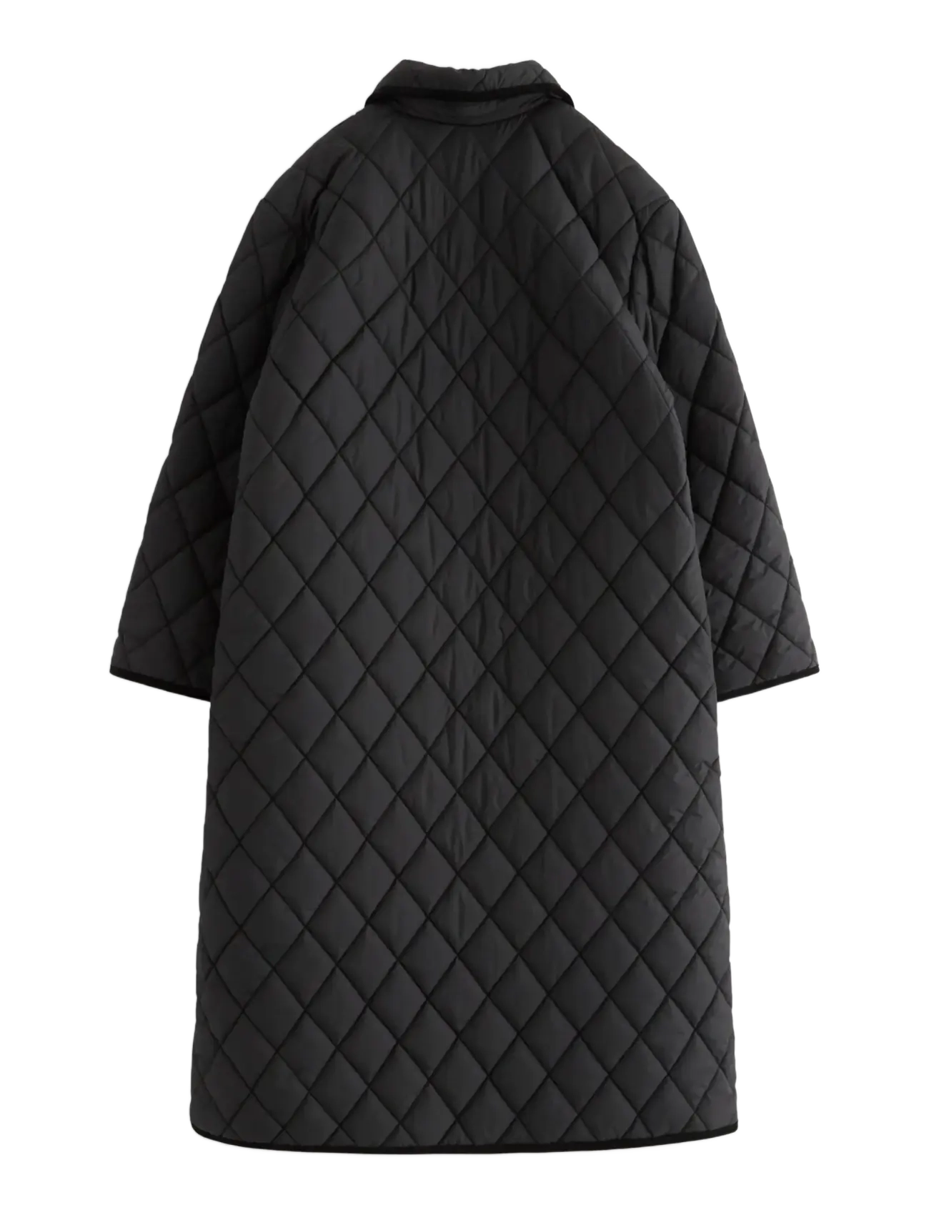 Lindex - Vattert kåpe - sulejoped ja voodriga joped - black - 2