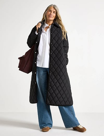 Lindex Vattert kåpe - Sulemantlid - BLACK / black
