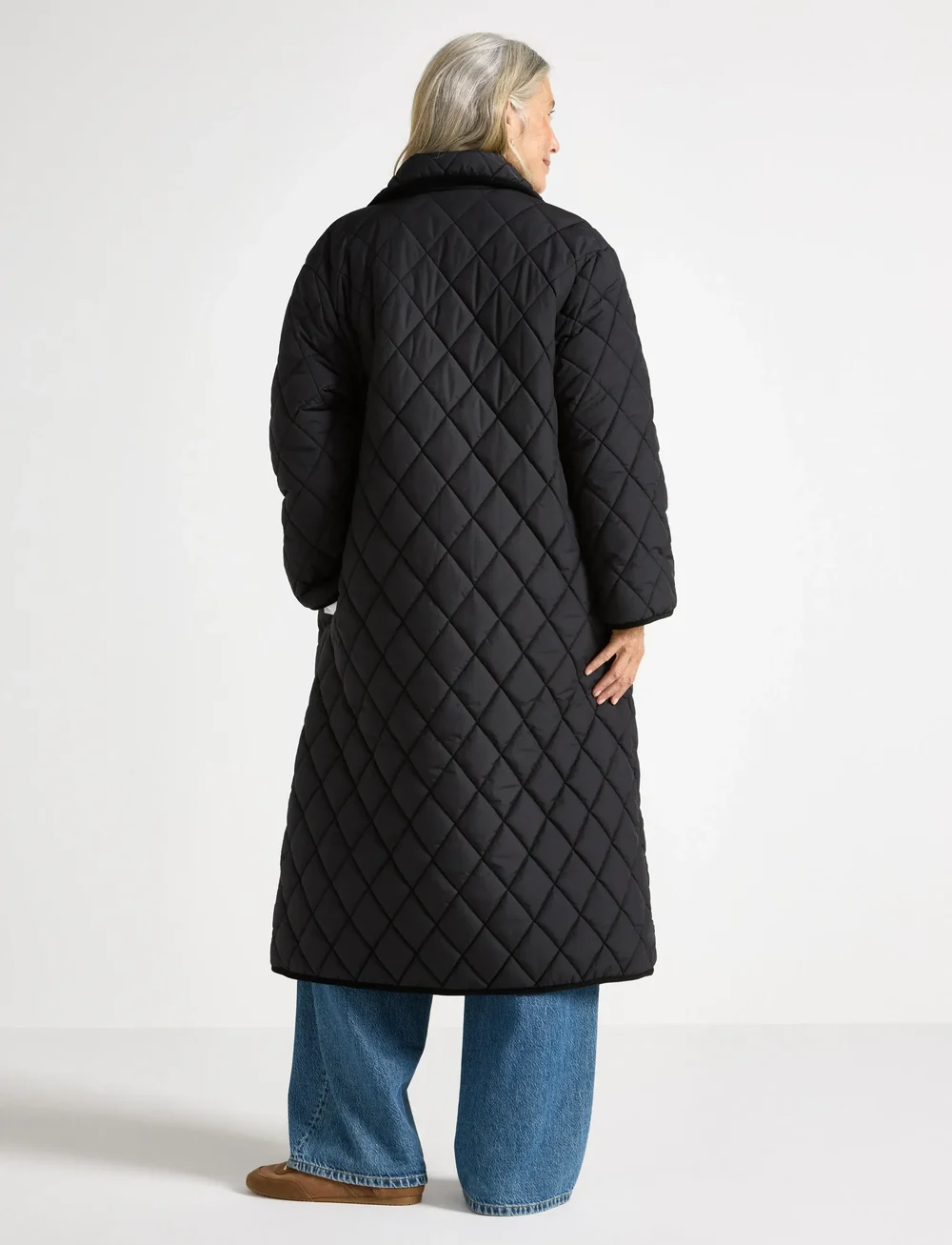 Lindex - Vattert kåpe - pūkiniai paltai - black - 3