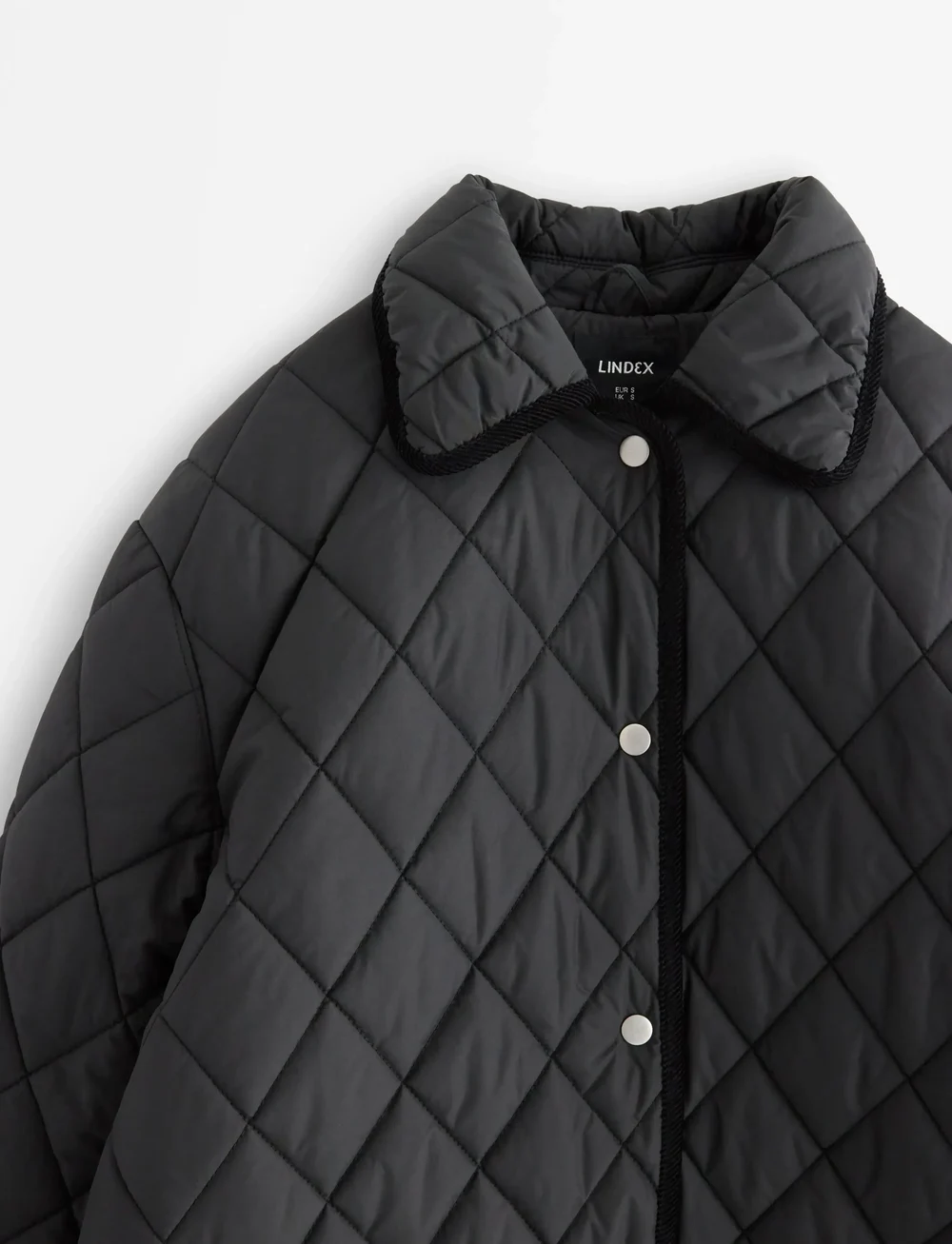 Lindex - Vattert kåpe - pūkiniai paltai - black - 5