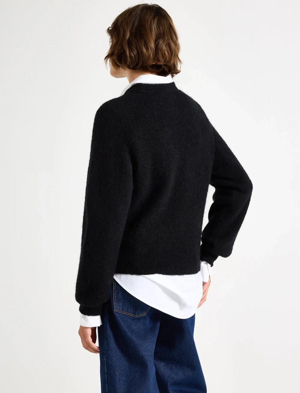 Lindex - Sweater Izzy Mohair blend - stickade tröjor - black - 3