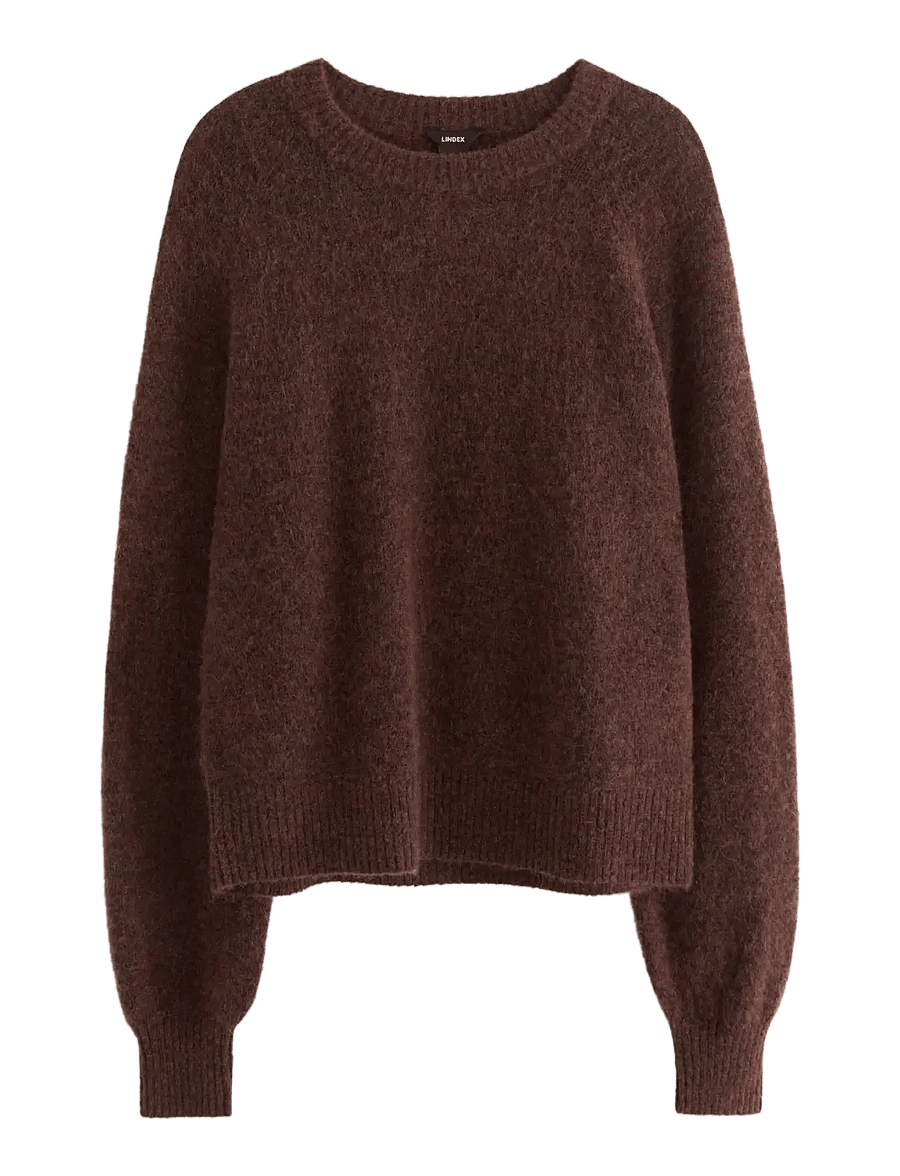 Lindex - Sweater Izzy Mohair blend - pullover - brown - 1