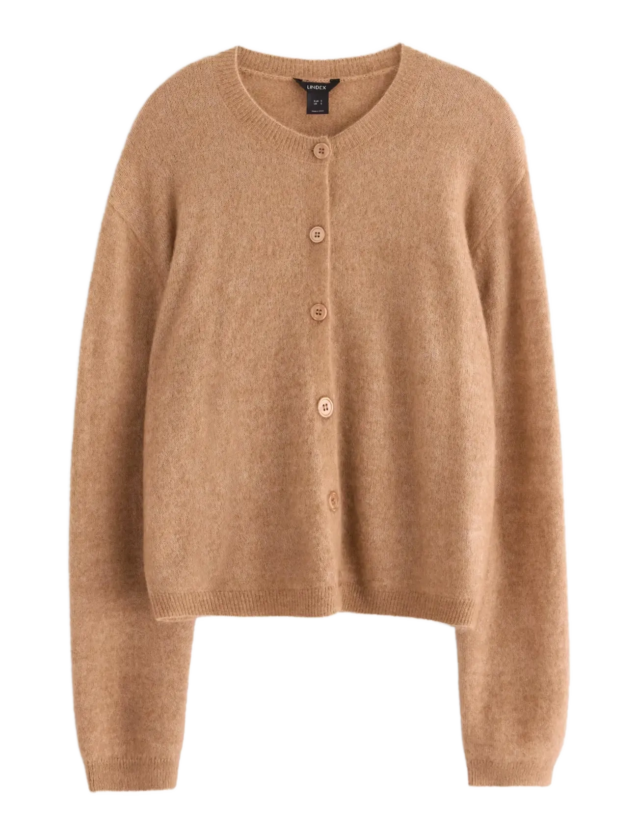 Lindex - Cardigan Minna Mohair blend - gilets - dark beige - 1