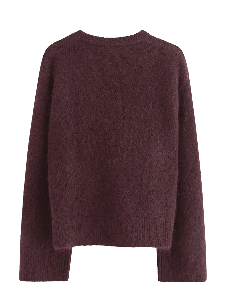Lindex - Sweater Edda Mohair blend - pullover - dark red - 2