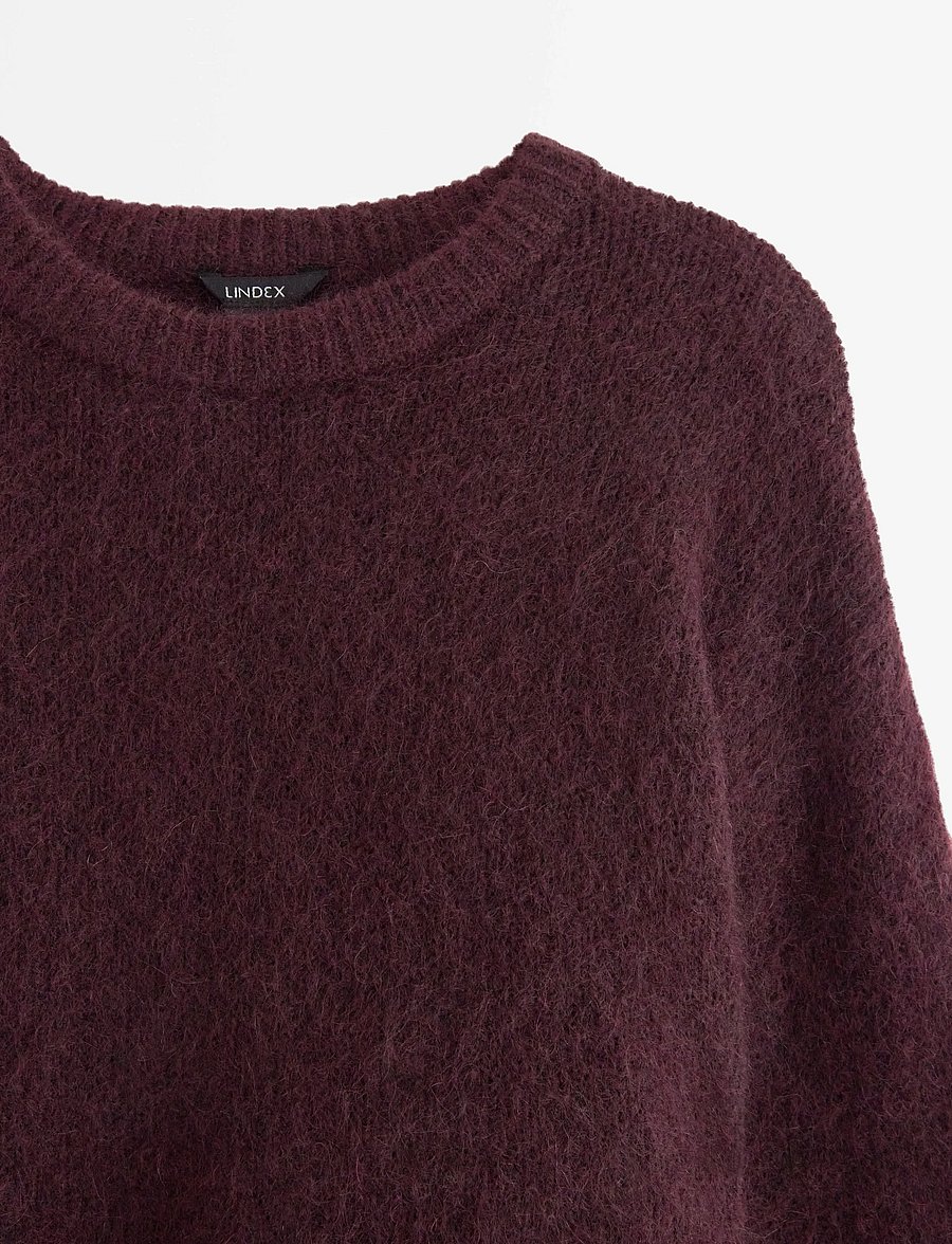 Lindex - Sweater Edda Mohair blend - pullover - dark red - 5