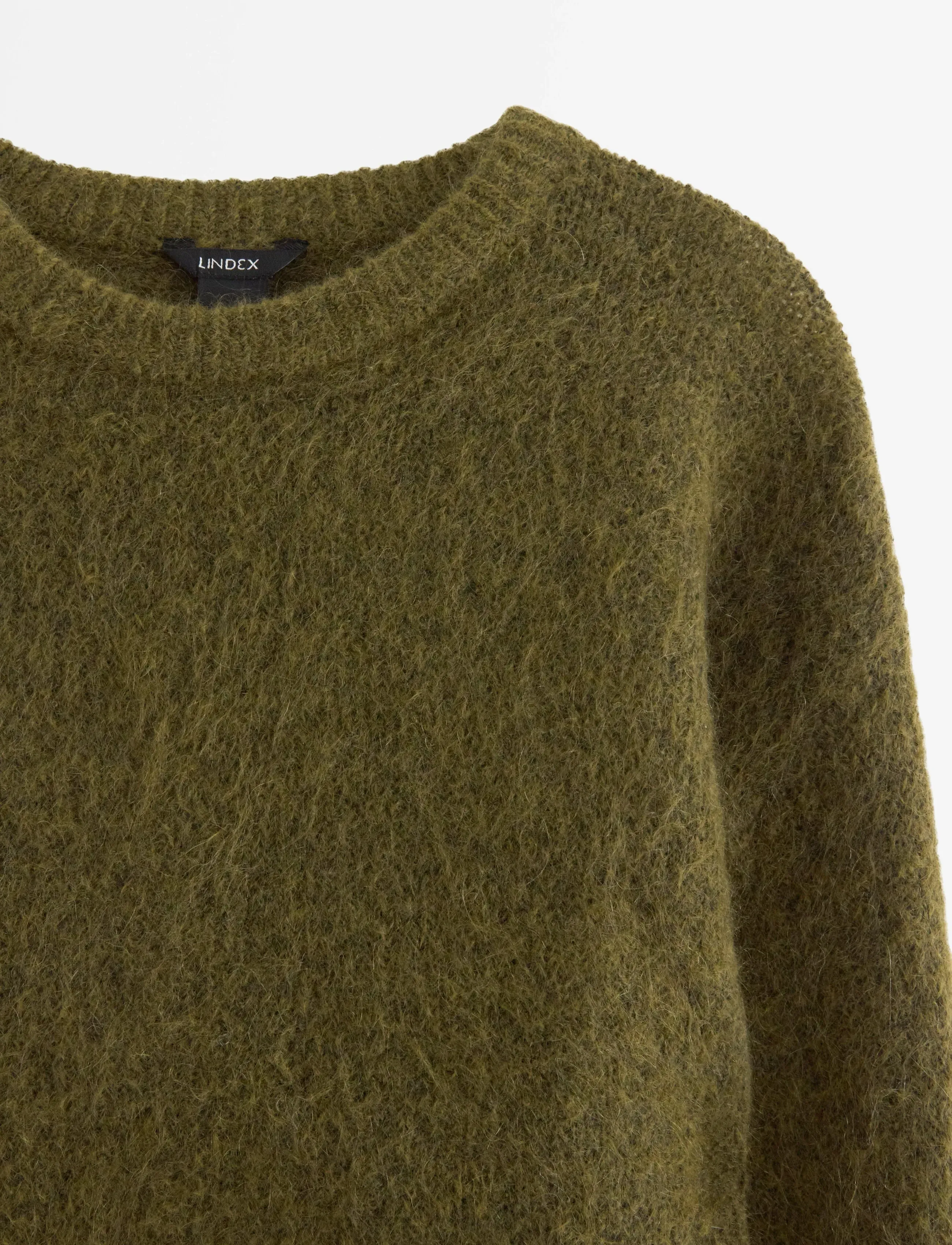Lindex - Sweater Edda Mohair blend - jumpers - green - 5