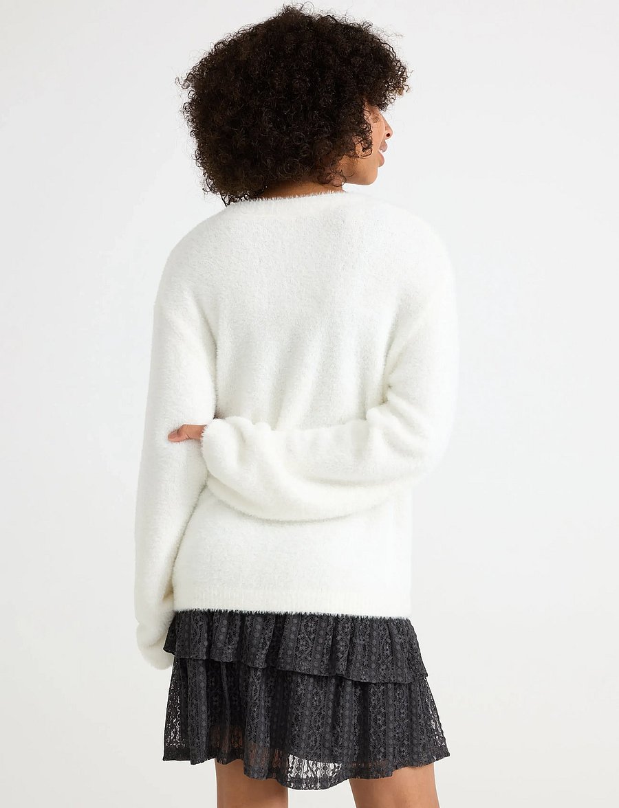 Lindex - Långärmad tröja - pullover - off white - 3