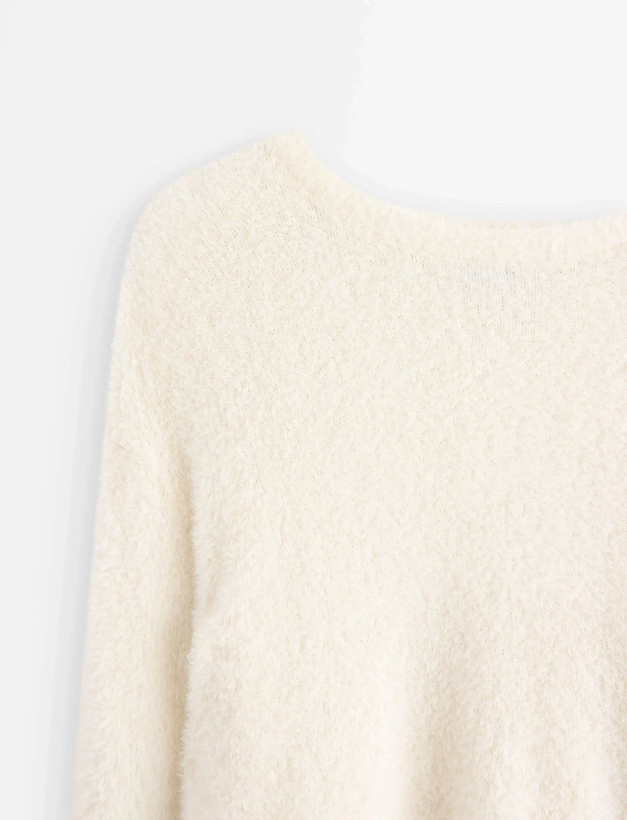 Lindex - Långärmad tröja - pullover - off white - 5