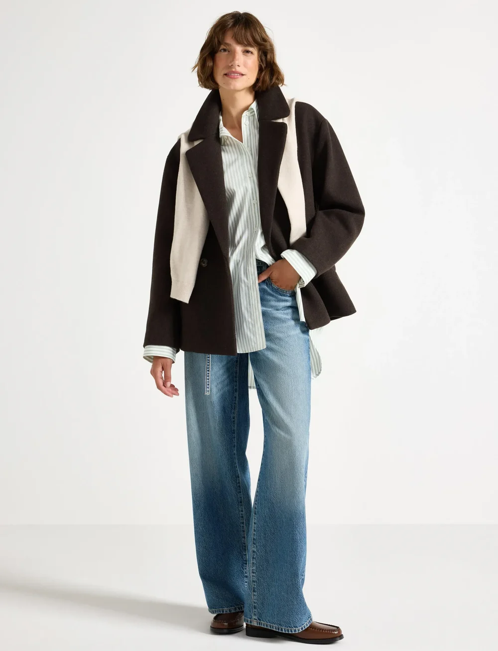 Lindex - Jacket Delilah - uldjakker - dark brown - 0