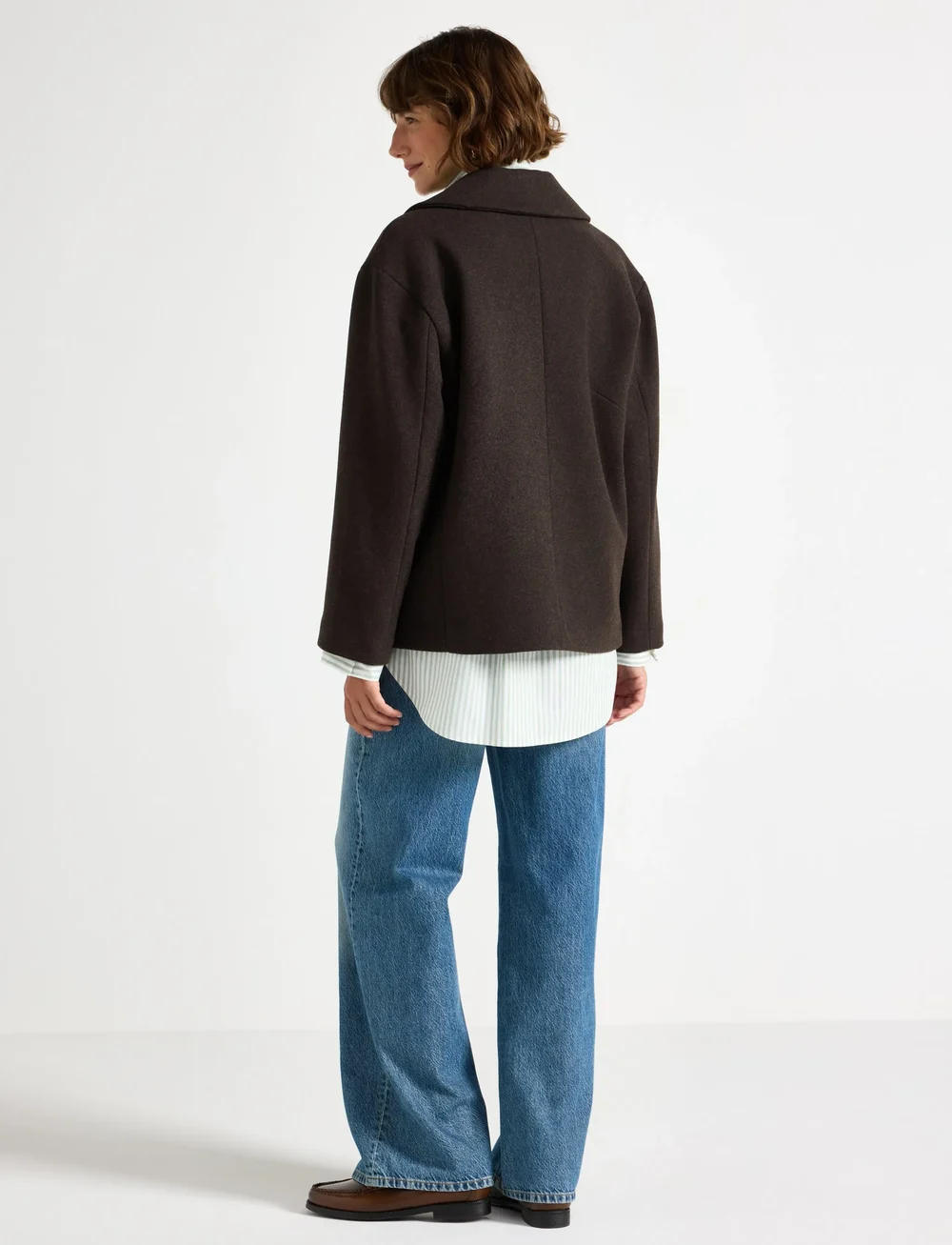 Lindex - Jacket Delilah - uldjakker - dark brown - 3