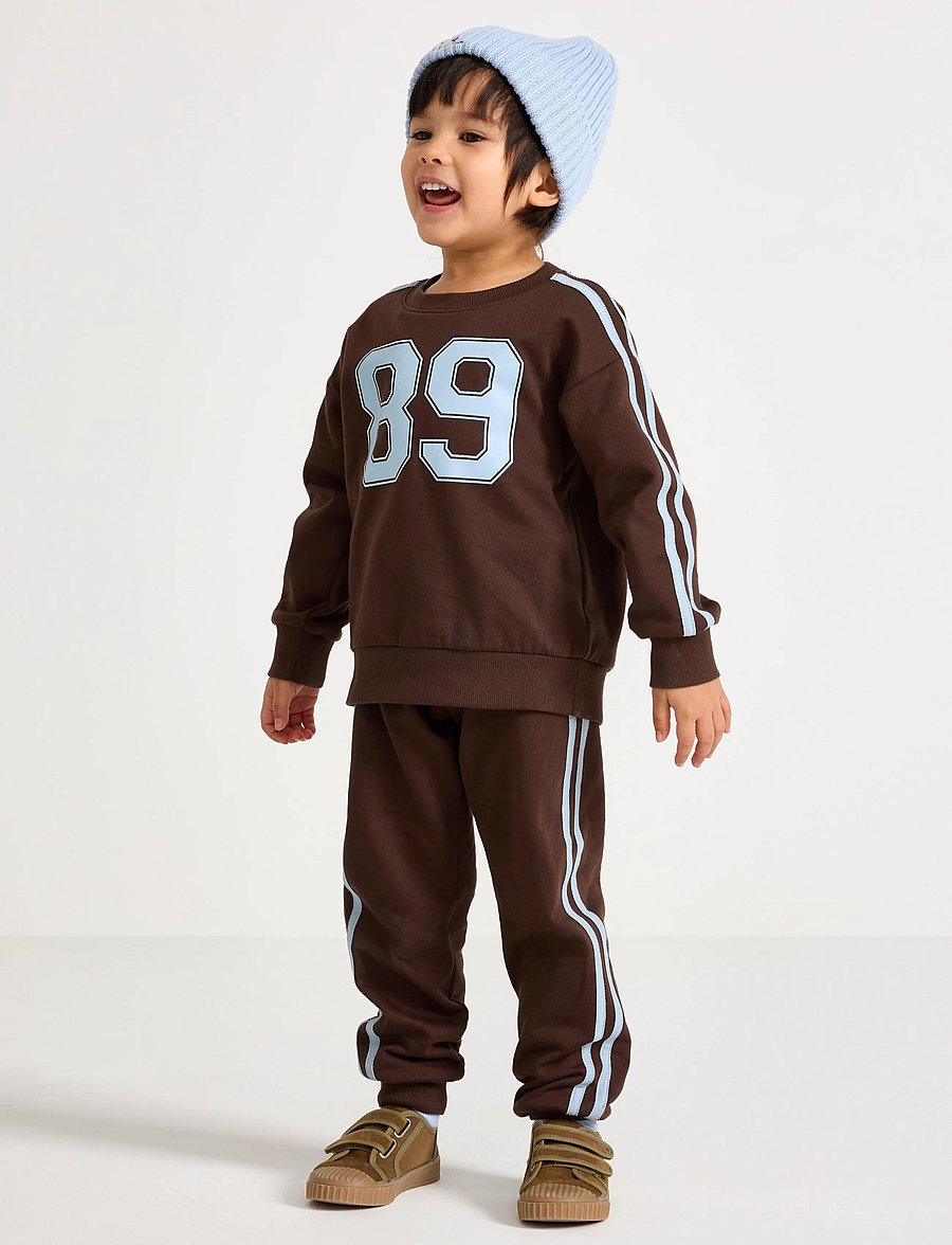 Lindex - Joggers with brushed inside - dressipüksid - dark dusty brown - 0