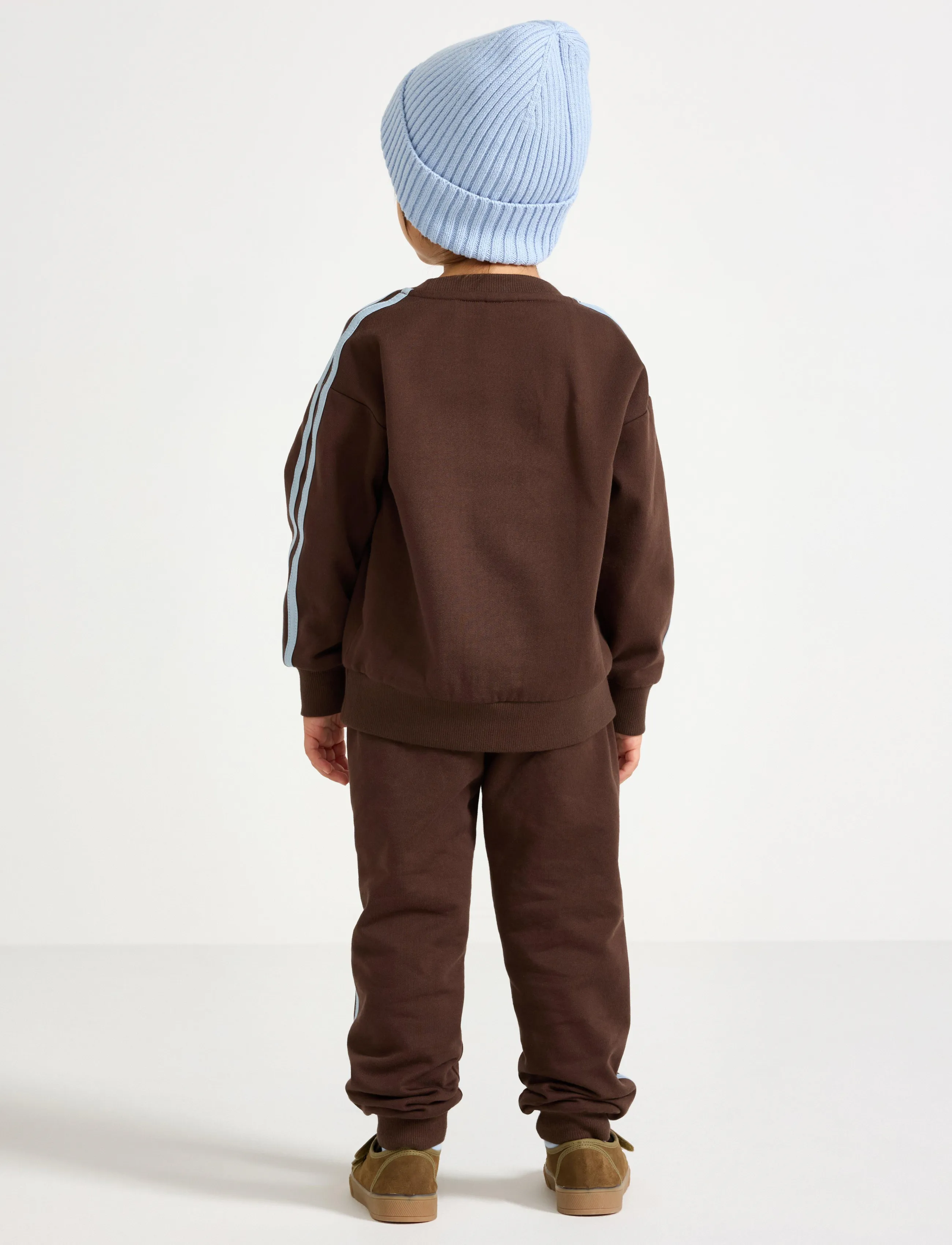 Lindex - Joggers with brushed inside - dressipüksid - dark dusty brown - 3