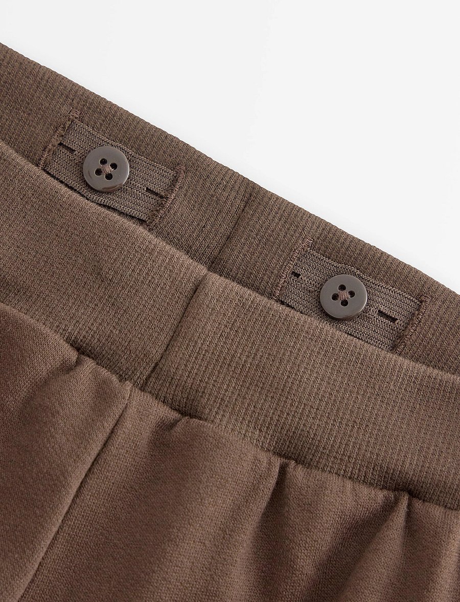 Lindex - Joggers with brushed inside - dressipüksid - dark dusty brown - 4