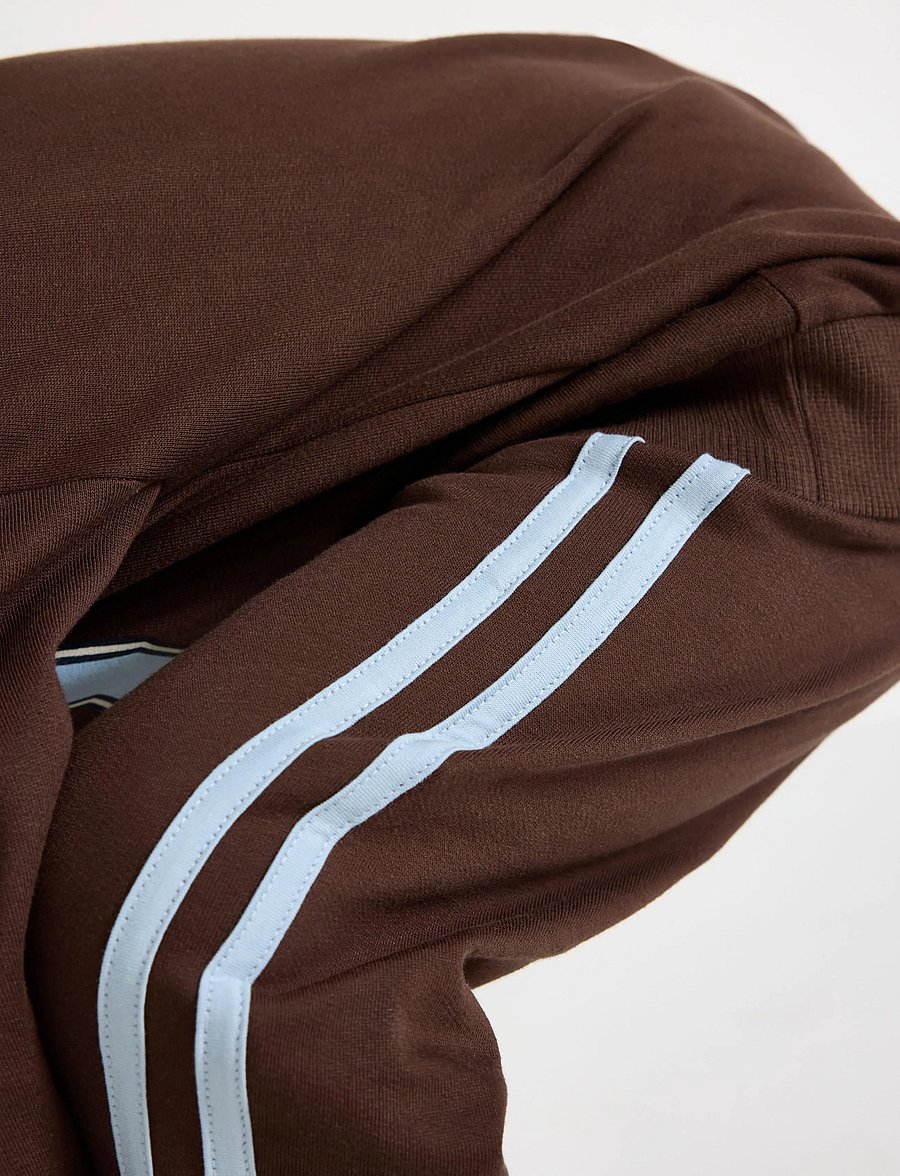 Lindex - Joggers with brushed inside - dressipüksid - dark dusty brown - 5