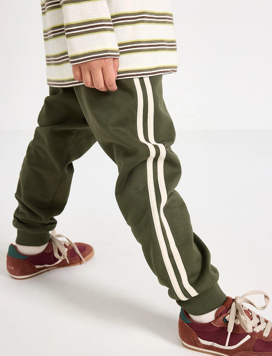 Lindex - Joggers with brushed inside - dressipüksid - dark khaki green - 4