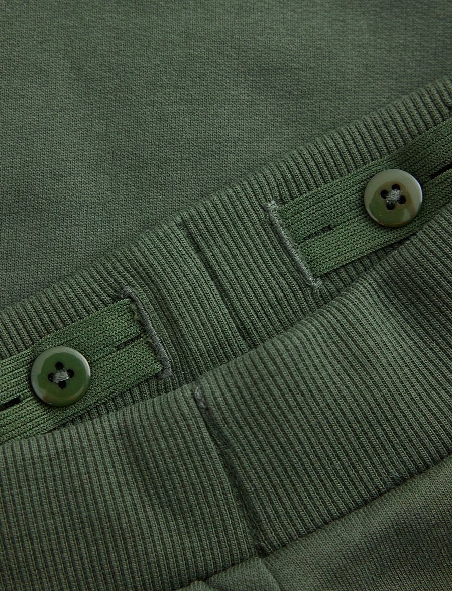 Lindex - Joggers with brushed inside - dressipüksid - dark khaki green - 5