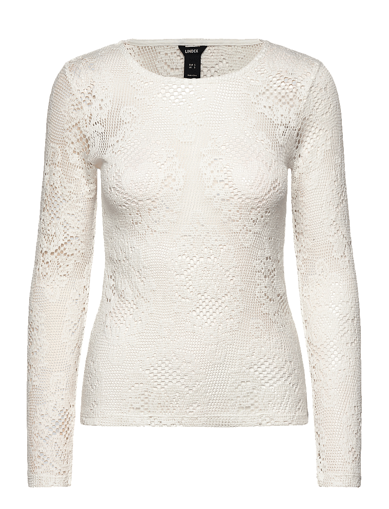 Lindex - Top Lyla - langärmlige tops - off white - 0