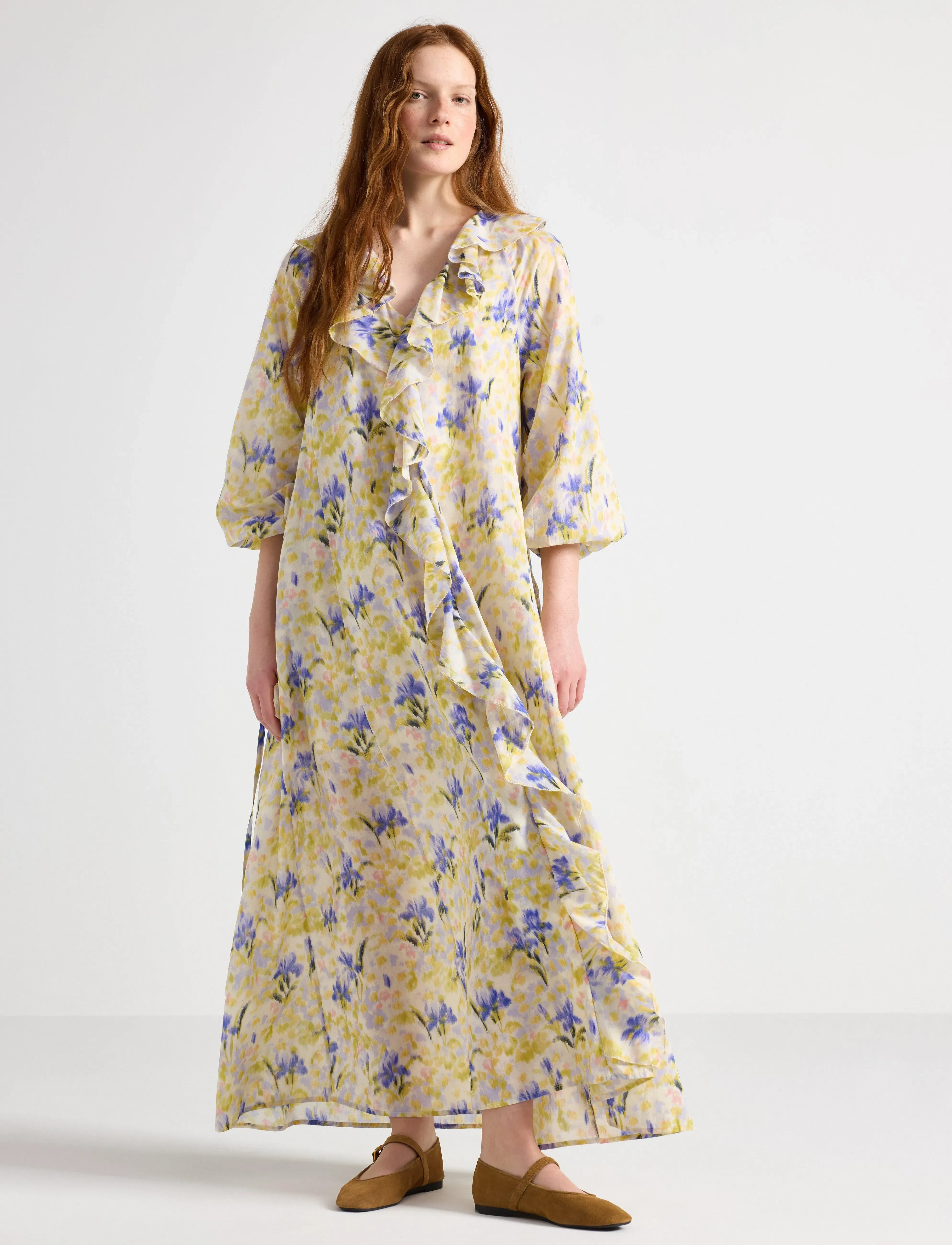 Lindex Dress Florens, S, Dresses, Gelb - Maxi Dress, Frauen