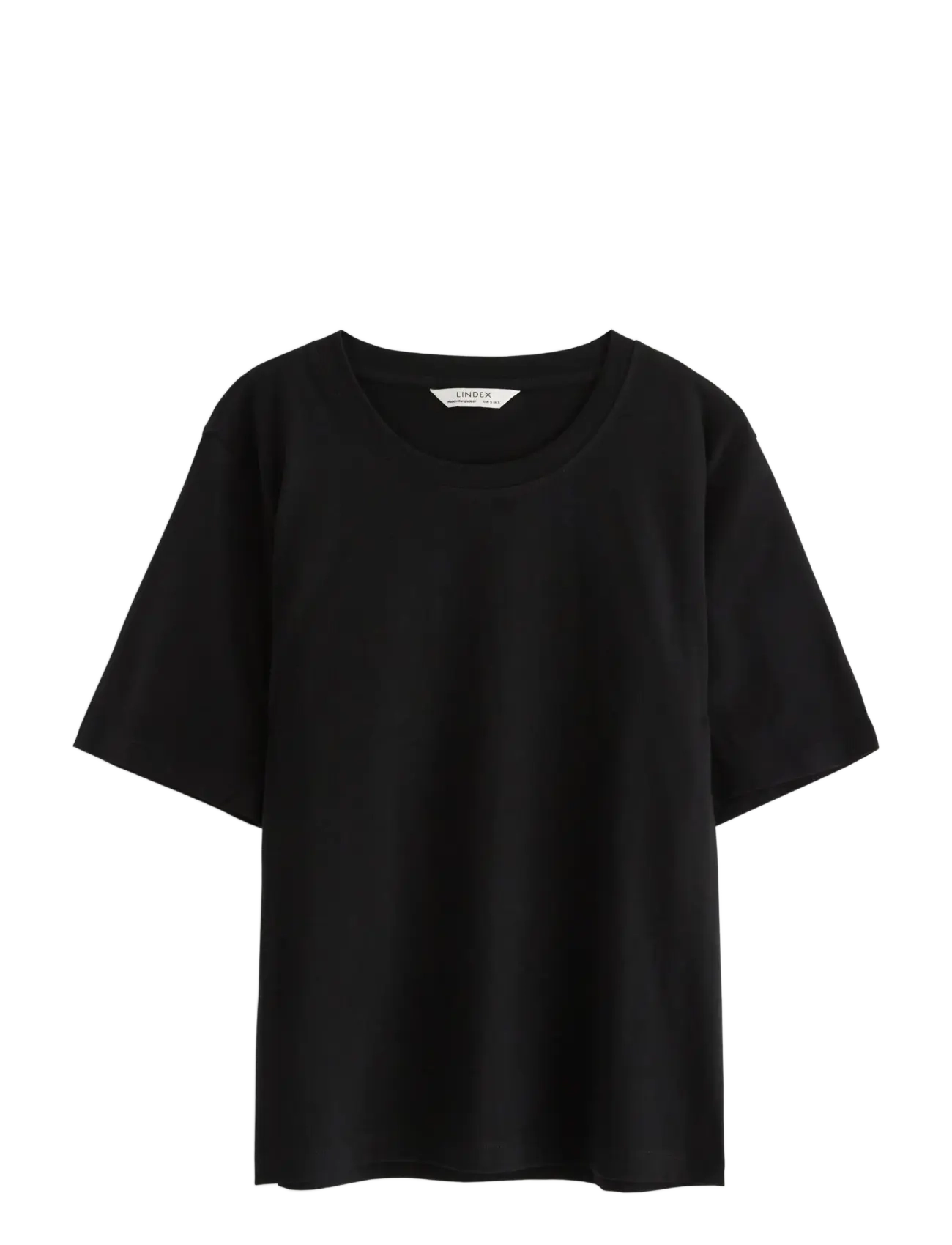 Lindex T-Shirt, S, Black, T-Shirts & Toppe > Kortærmede, Dame