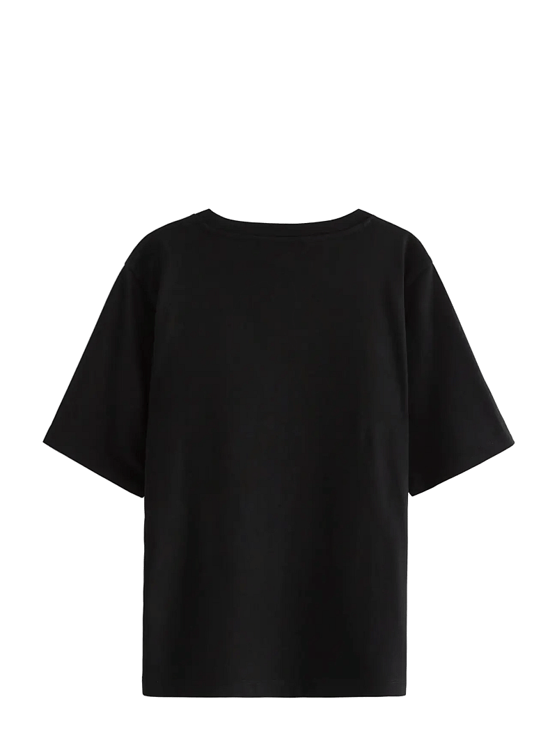 Lindex - T shirt Erica basic - t-shirts - black - 1