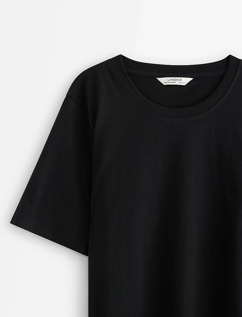 Lindex - T shirt Erica basic - t-shirts - black - 2