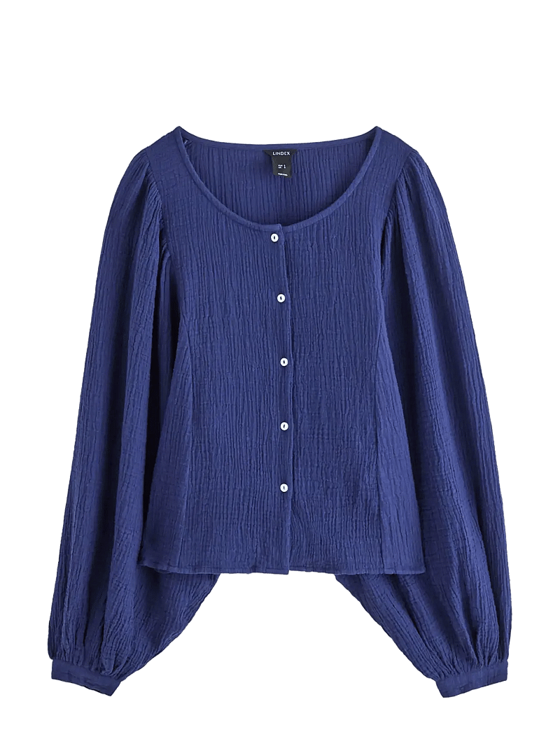 Lindex - Blouse Yellena - langärmlige blusen - dark blue - 1