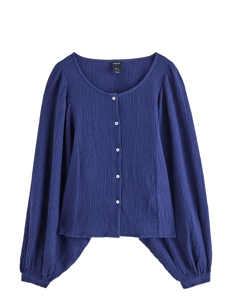 Lindex - Blouse Yellena - langärmlige blusen - dark blue - 1