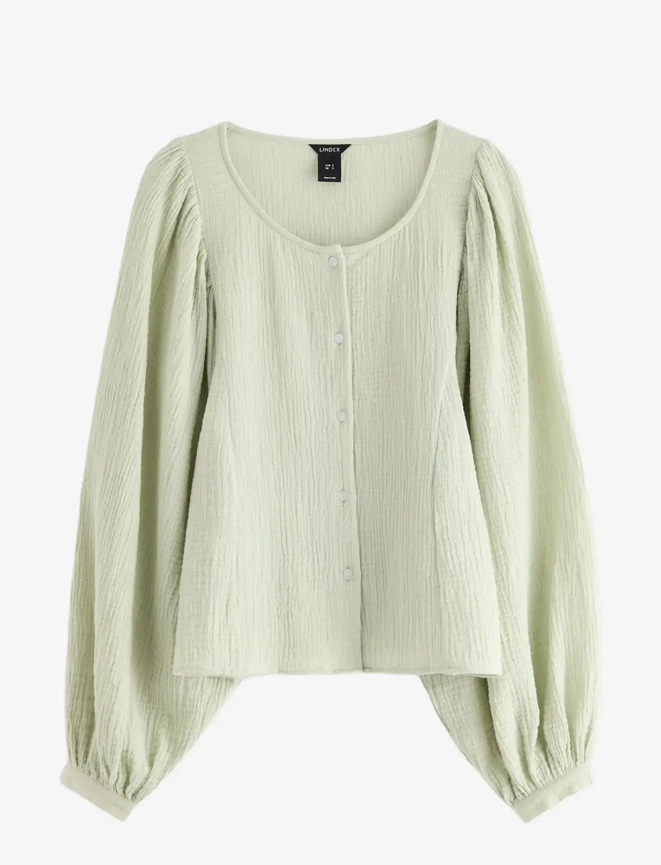 Lindex - Blouse Yellena - langærmede bluser - light dusty green - 0