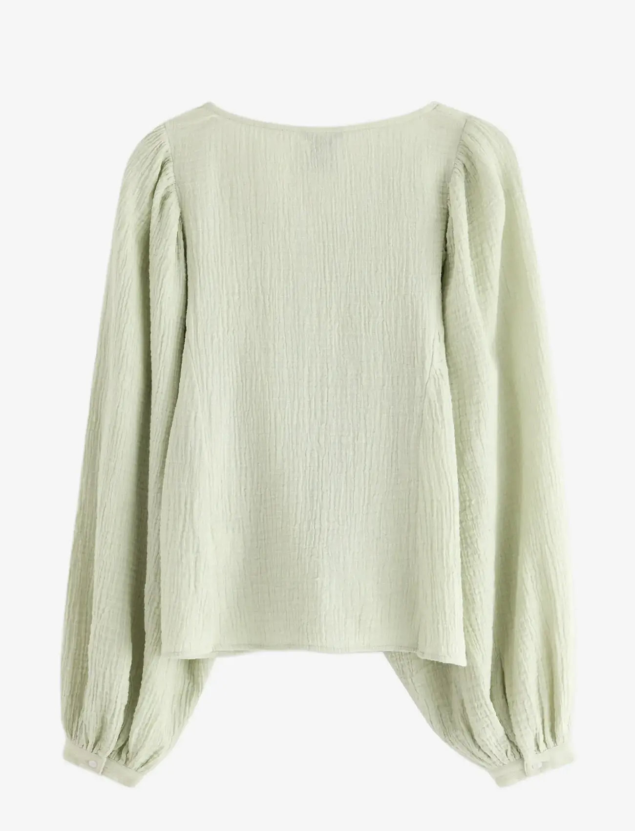 Lindex - Blouse Yellena - langærmede bluser - light dusty green - 1