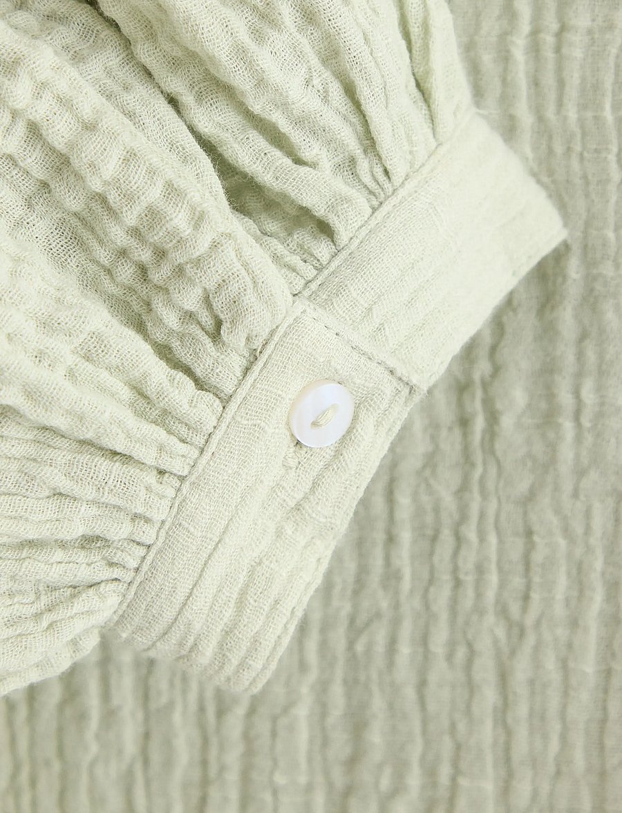 Lindex - Blouse Yellena - langärmelige blusen - light dusty green - 5
