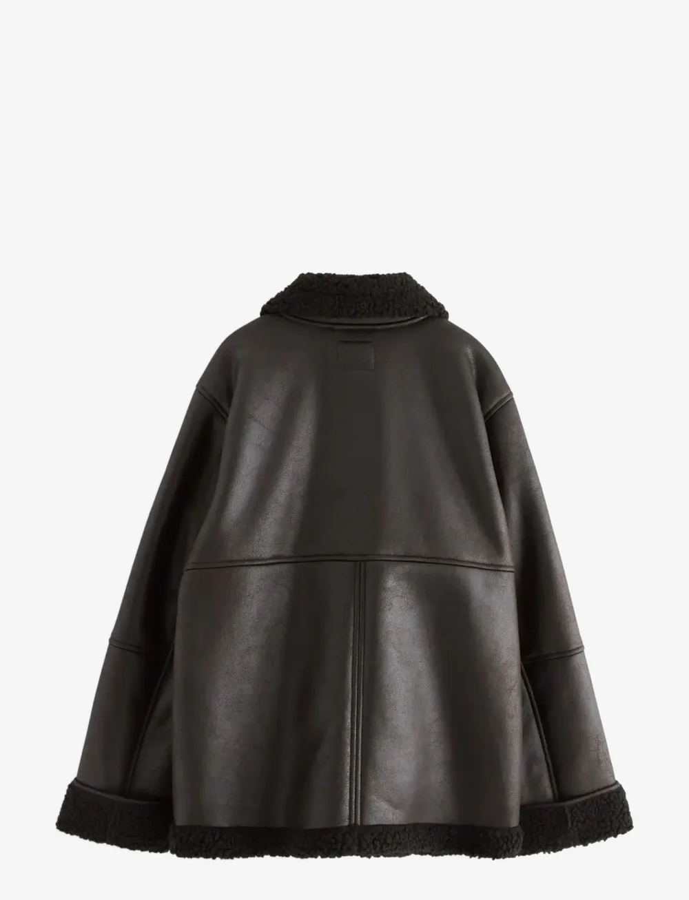 Lindex - Jacket Sheerling PU - frakker - dark brown - 2