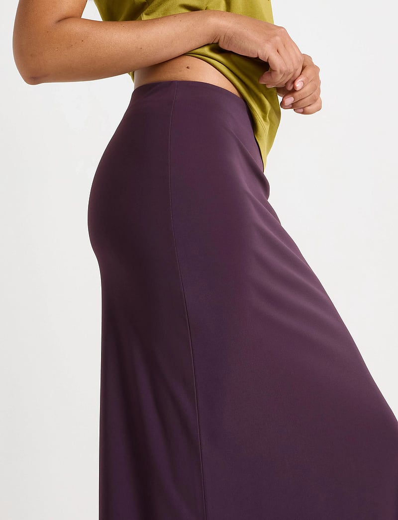 Lindex - Maxikjol - maksiseelikud - dark dusty lilac - 4