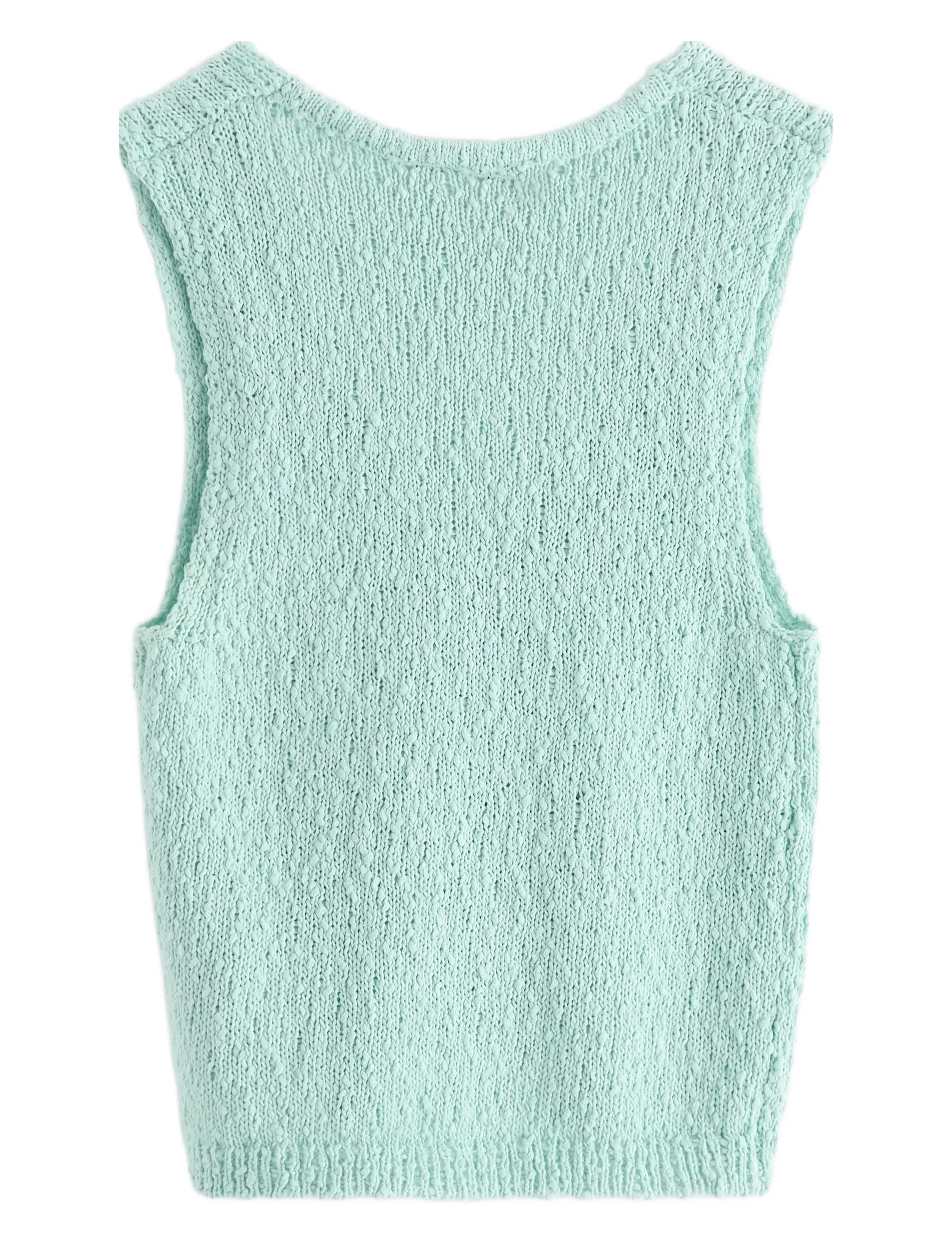 Lindex - Vest Lillie knitted - neuleliivit - light dusty turquoise - 2