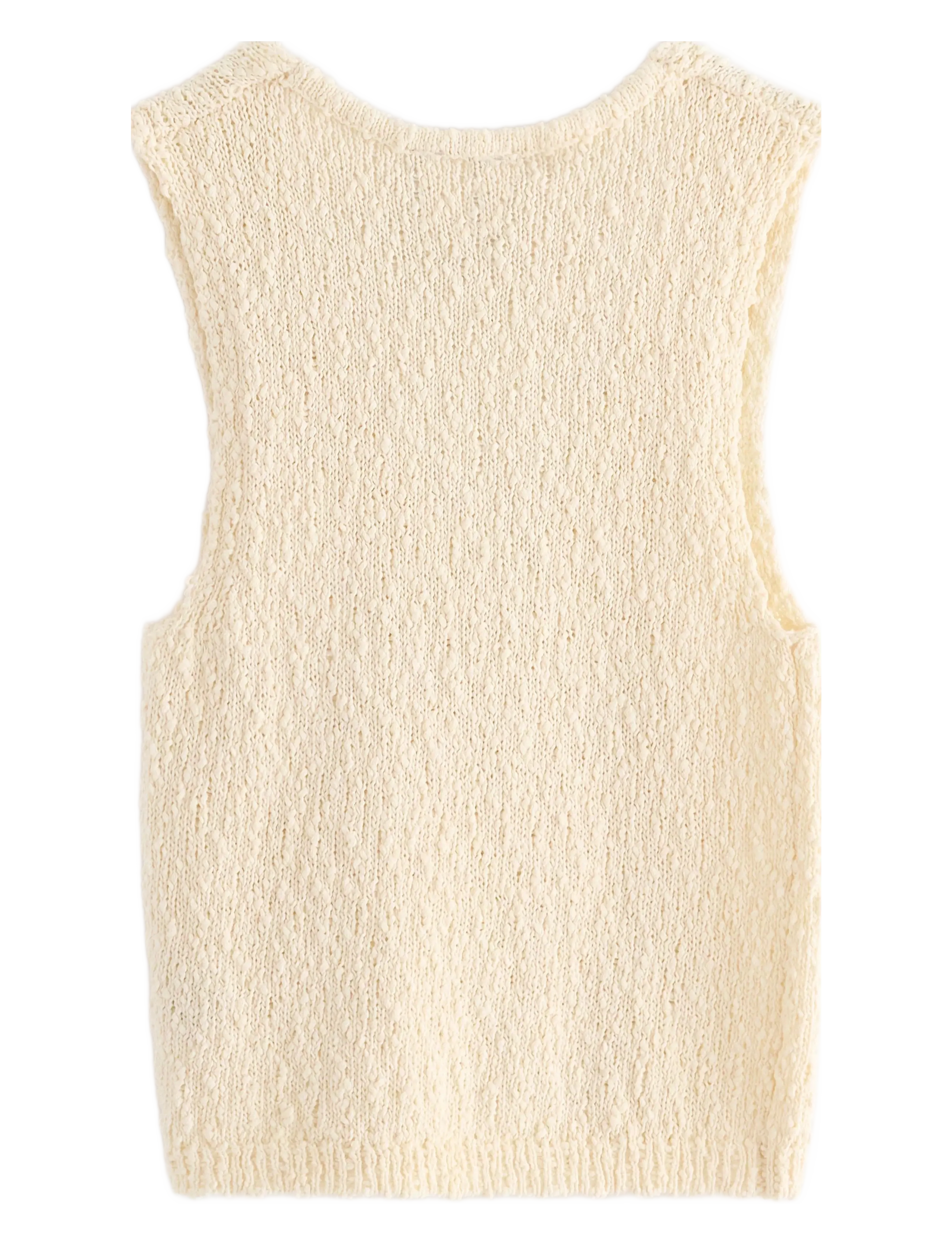 Lindex - Vest Lillie knitted - neuleliivit - off white - 2